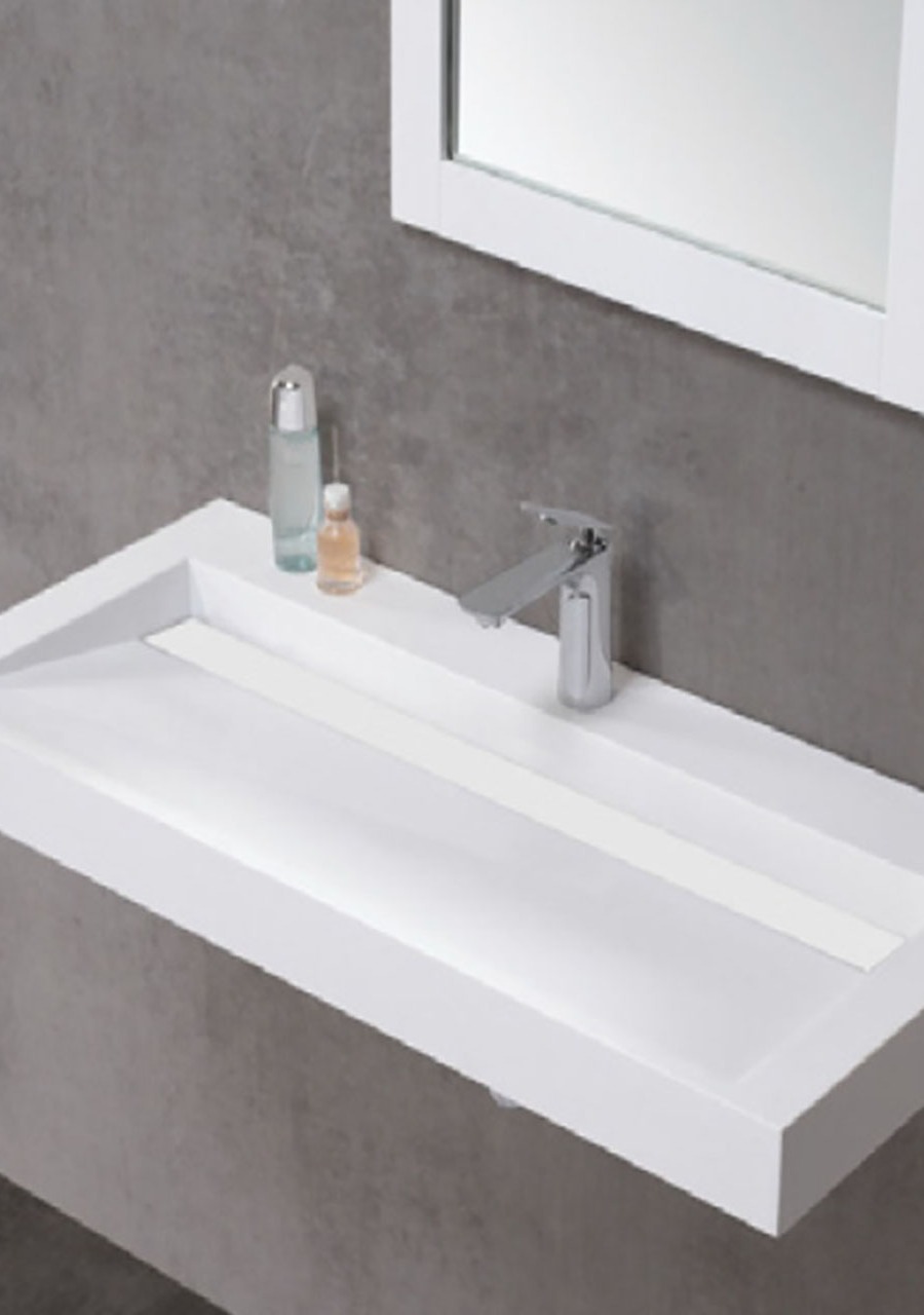 Lavatório de Mural Suspenso, Glacier White Matte- KCER-1264-1