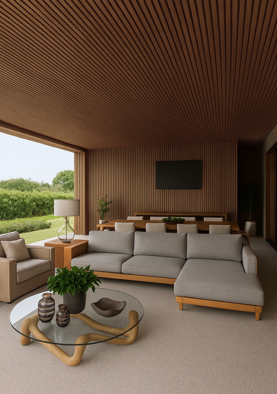 Paínel Ripado WPC - K-CER - Walnut